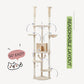 PAWZ Road- Spaceship Hammock Cat Tree - Acrylic Transparent Nest + Rotating Round Lounger｜Sisal Posts + Anti-Tip Straps