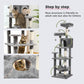 PAWZ Road Cat Tree 90cm - Scratching Post with Sisal &amp; Hammock ✓ Robust Cactus Design ✓ Secure Stand (Anti-Tip) ✓ Incl. Play Ball