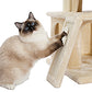 Tiragraffi a più livelli con pali | Altezza 48 cm/18,9 pollici - Larghezza 45 cm/17,7 pollici | Robusto sisal e peluche | Per gattini e gatti adulti
