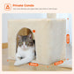PAWZ Road Arbre pour chats 106 cm avec maison de repos et perche grattage en sisal
