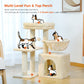 PAWZ Road Arbre pour chats 106 cm avec maison de repos et perche grattage en sisal