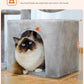 PAWZ Road Arbre pour chats 106 cm avec maison de repos et perche grattage en sisal
