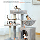 PAWZ Road Arbre pour chats 106 cm avec maison de repos et perche grattage en sisal