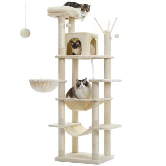 PAWZ Road Premium-Katzenturm 180cm | Für große Wohnungskatzen