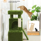 PAWZ Road Katzenbaum 76 cm | Katzenturm mit Doppel-Schlafhaus | Haushalts-Kratzbaum