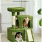 PAWZ Road Katzenbaum 76 cm | Katzenturm mit Doppel-Schlafhaus | Haushalts-Kratzbaum