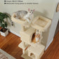 PAWZ Road XXL-Rascador | Torre para gatos de 180 cm para apartamentos | Con columnas para rascar, casa para dormir y plataforma de observación de varios niveles