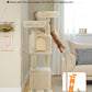 PAWZ Road XXL-Rascador | Torre para gatos de 180 cm para apartamentos | Con columnas para rascar, casa para dormir y plataforma de observación de varios niveles