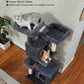 PAWZ Road XXL-Rascador | Torre para gatos de 180 cm para apartamentos | Con columnas para rascar, casa para dormir y plataforma de observación de varios niveles
