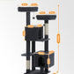 PAWZ Road XXL-Rascador | Torre para gatos de 180 cm para apartamentos | Con columnas para rascar, casa para dormir y plataforma de observación de varios niveles