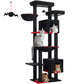 PAWZ Road XXL-Rascador 175 cm para gatos de apartamento | Con gran hamaca | Torre para gatos adultos | Incl. poste rascador, casa de dormir y plataforma de observación