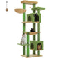 PAWZ Road XXL-Rascador 175 cm para gatos de apartamento | Con gran hamaca | Torre para gatos adultos | Incl. poste rascador, casa de dormir y plataforma de observación