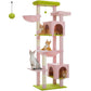 PAWZ Road XXL-Rascador 175 cm para gatos de apartamento | Con gran hamaca | Torre para gatos adultos | Incl. poste rascador, casa de dormir y plataforma de observación