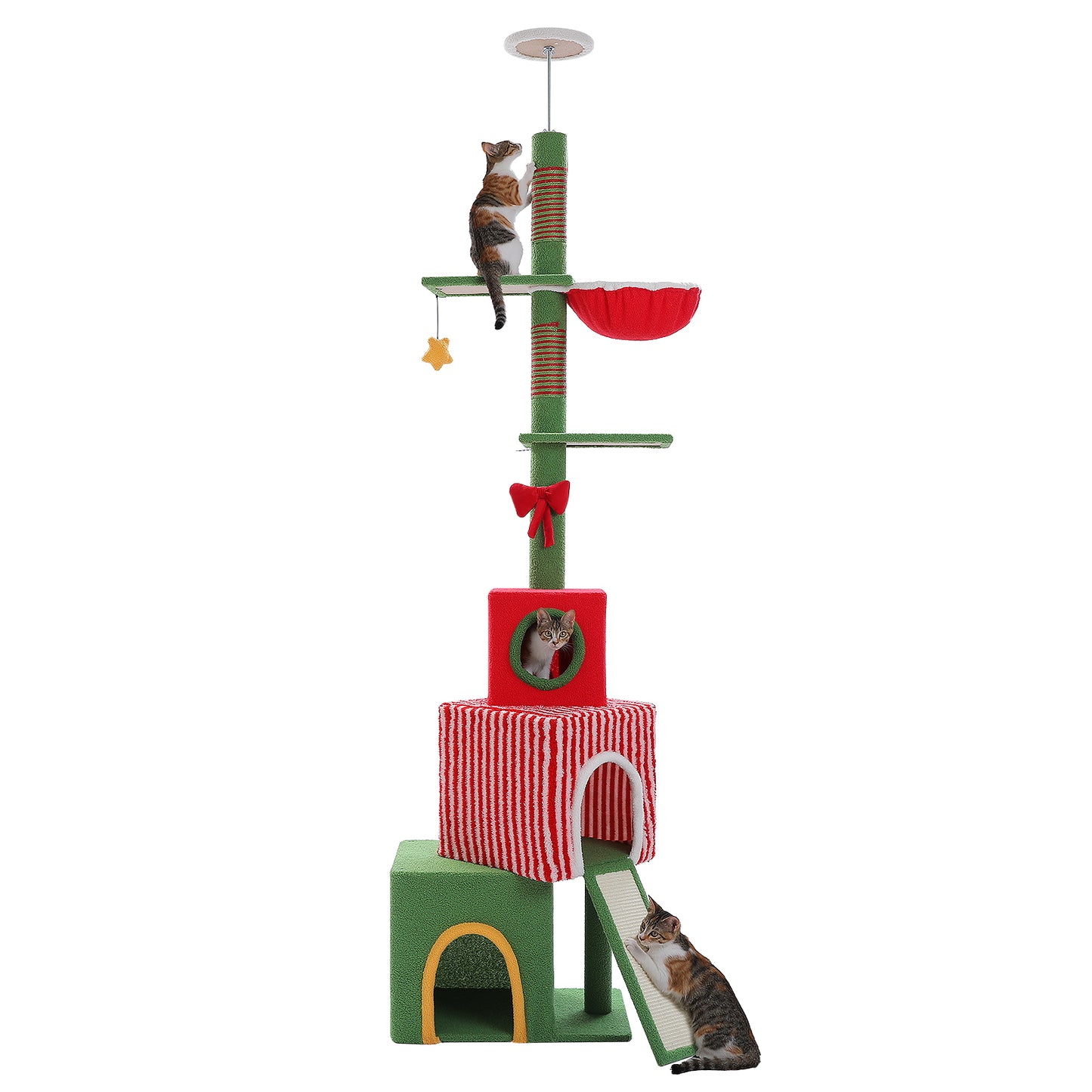 PAWZ Road | 240cm Weihnachts-Kratzbaum für Katzen