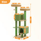PAWZ Road XXL-Rascador | Torre para gatos de 180 cm para apartamentos | Con columnas para rascar, casa para dormir y plataforma de observación de varios niveles