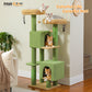 PAWZ Road XXL-Rascador | Torre para gatos de 180 cm para apartamentos | Con columnas para rascar, casa para dormir y plataforma de observación de varios niveles