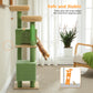 PAWZ Road XXL-Rascador | Torre para gatos de 180 cm para apartamentos | Con columnas para rascar, casa para dormir y plataforma de observación de varios niveles