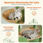 PÉTÉPÉLA Arbre à gratter haut de 175 cm pour chats adultes de grande taille, tour pour chats avec grande hampe, arbre à grimper équipé de poteaux à gratter, maison de repos et grande plateforme d'observation, disponible en rose et vert.