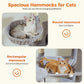 PÉTÉPÉLA Arbre à gratter haut de 175 cm pour chats adultes de grande taille, tour pour chats avec grande hampe, arbre à grimper équipé de poteaux à gratter, maison de repos et grande plateforme d'observation, disponible en rose et vert.