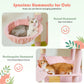 PAWZ Road XXL-Rascador 175 cm para gatos de apartamento | Con gran hamaca | Torre para gatos adultos | Incl. poste rascador, casa de dormir y plataforma de observación