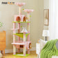 PAWZ Road Cat Tree, 136 cm high | with spacious hammock | sleeping house and scratching post | two padded platforms | cat house suitable for large indoor cats