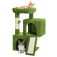PAWZ Road Katzenbaum 76 cm | Katzenturm mit Doppel-Schlafhaus | Haushalts-Kratzbaum